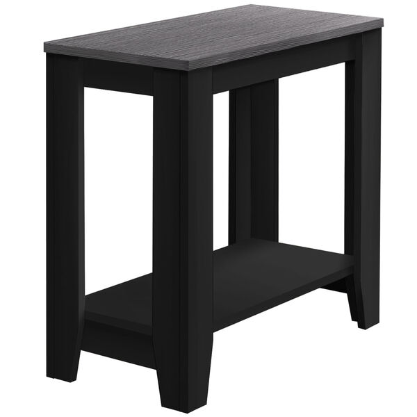 Charles Black and Gray 12-Inch Side Table, image 3